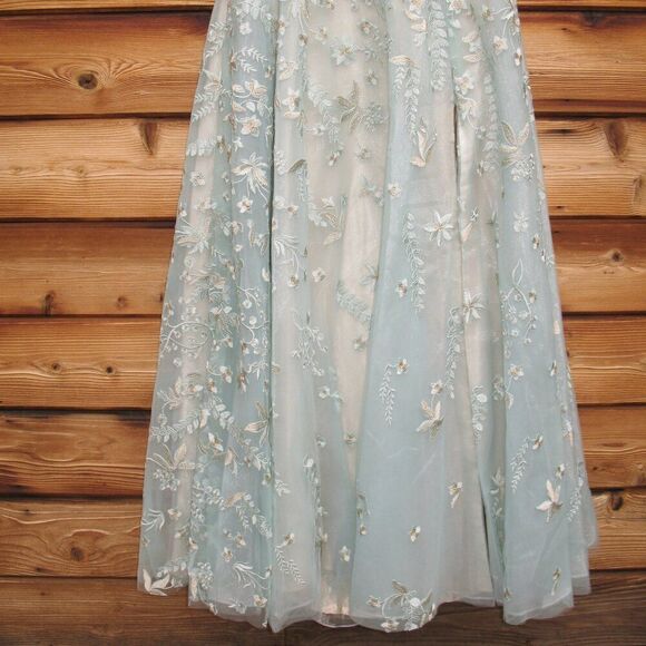 MAC DUGGAL 11177 Green Embellished Bow One Shoulder A Line Gown 10 - Picture 12 of 16